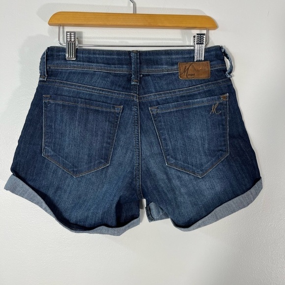 Mavi Vanna Style Jean Shorts Waist Size 24 Blue Denim Mid Rise - Picture 4 of 11